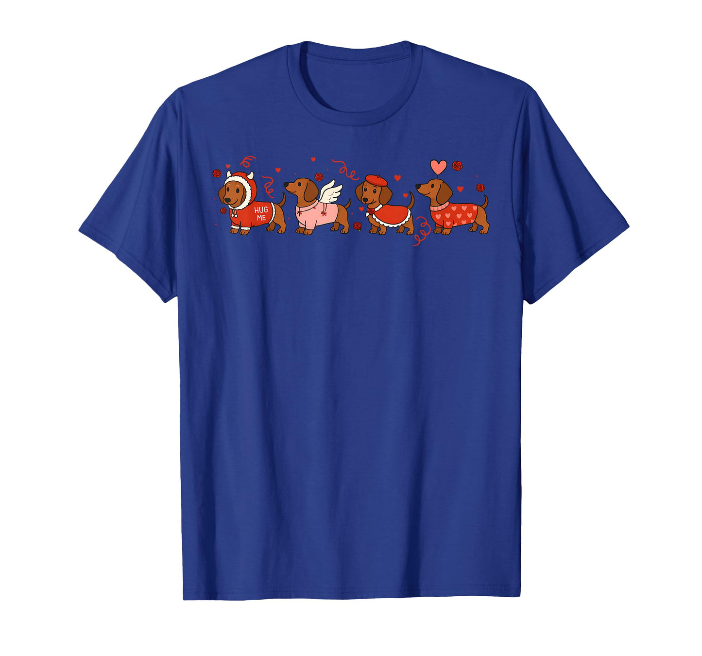 Valentine Dachshund Angels Love Dogs Mom Girl Women T-Shirt