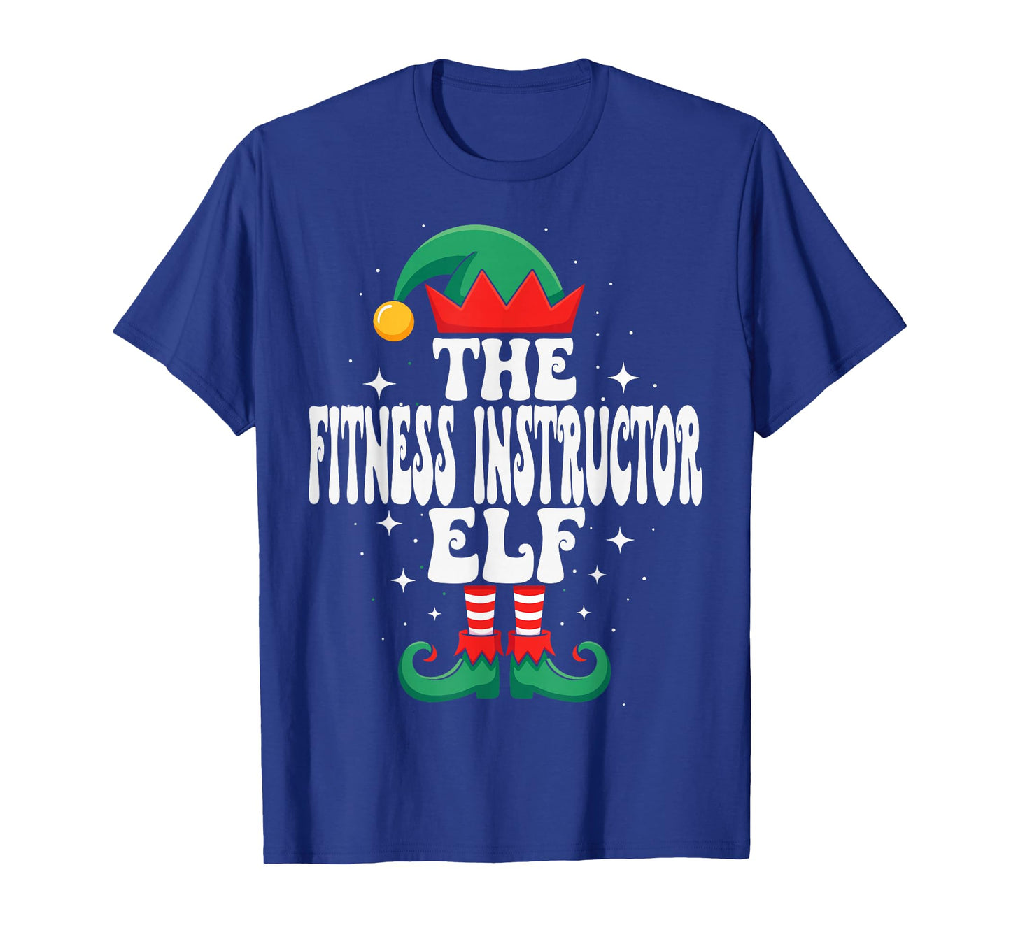 The Fitness Instructor Elf Funny Christmas Matching Family T-Shirt