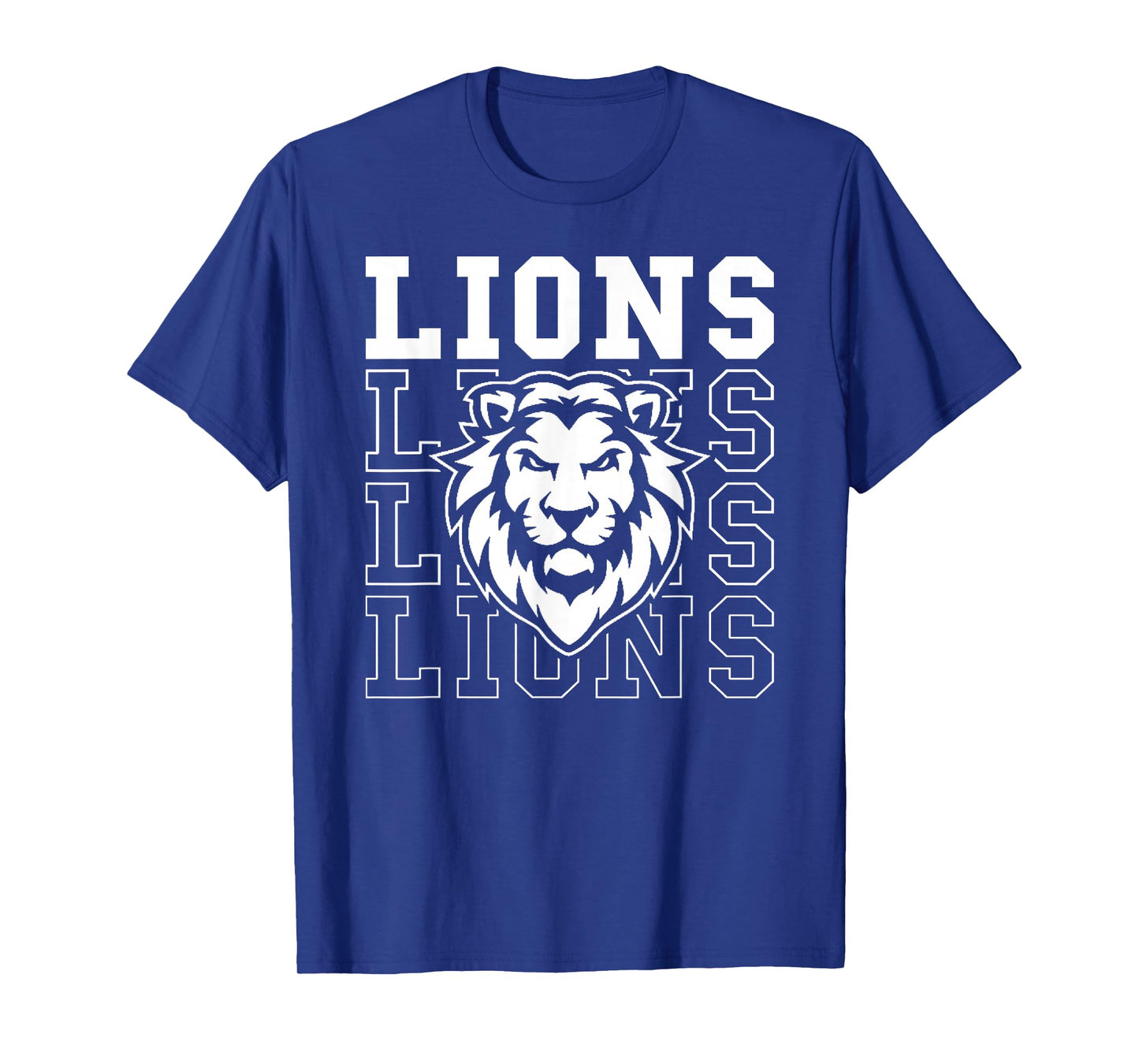 Lions School Spirit Fan Team Back to School T-Shirt