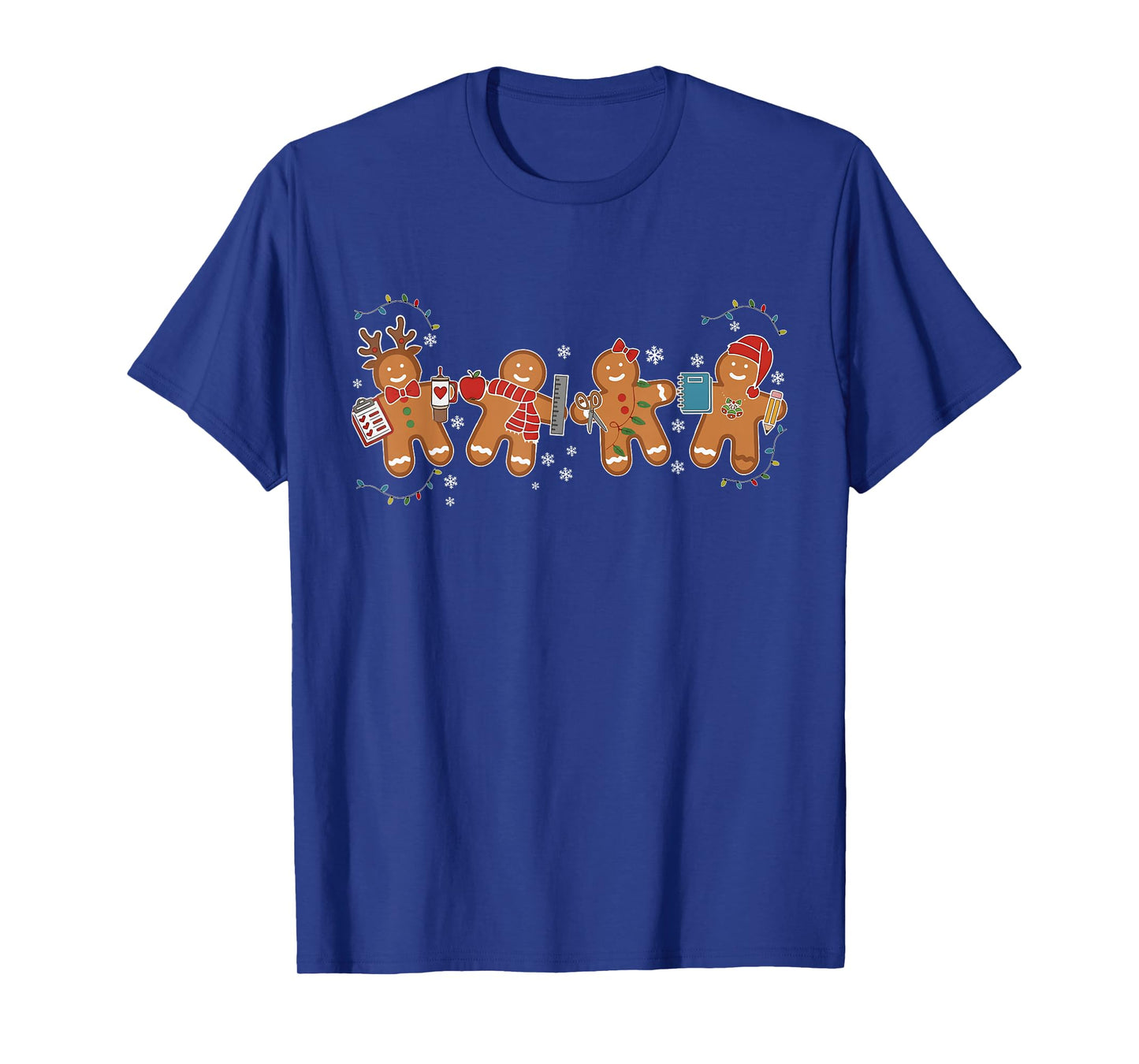 Gingerbread Teacher Holiday for Teacher Staff Christmas T-Shirt