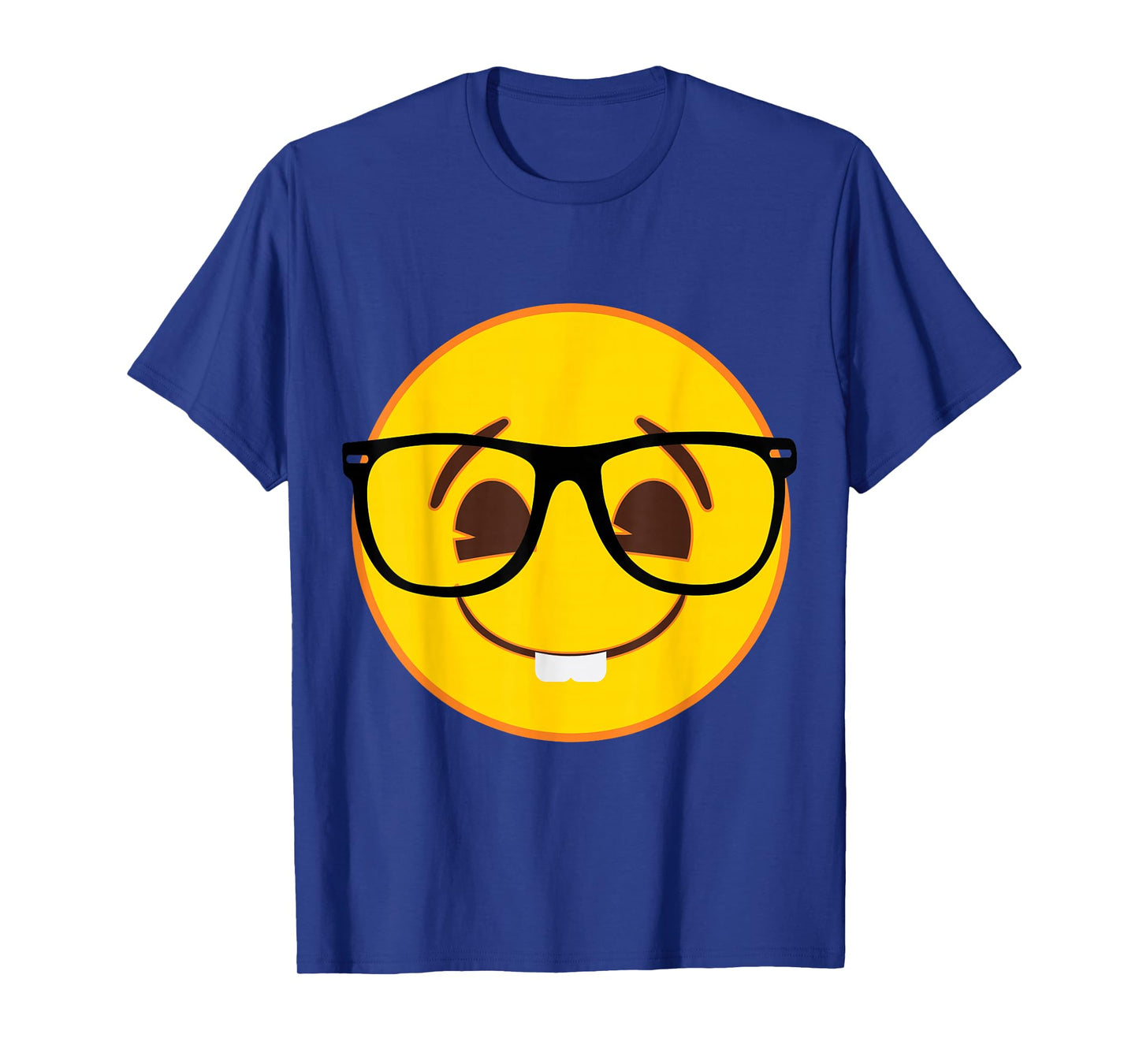 Official Emoji Nerd Glasses Yellow Smile Face T-Shirt