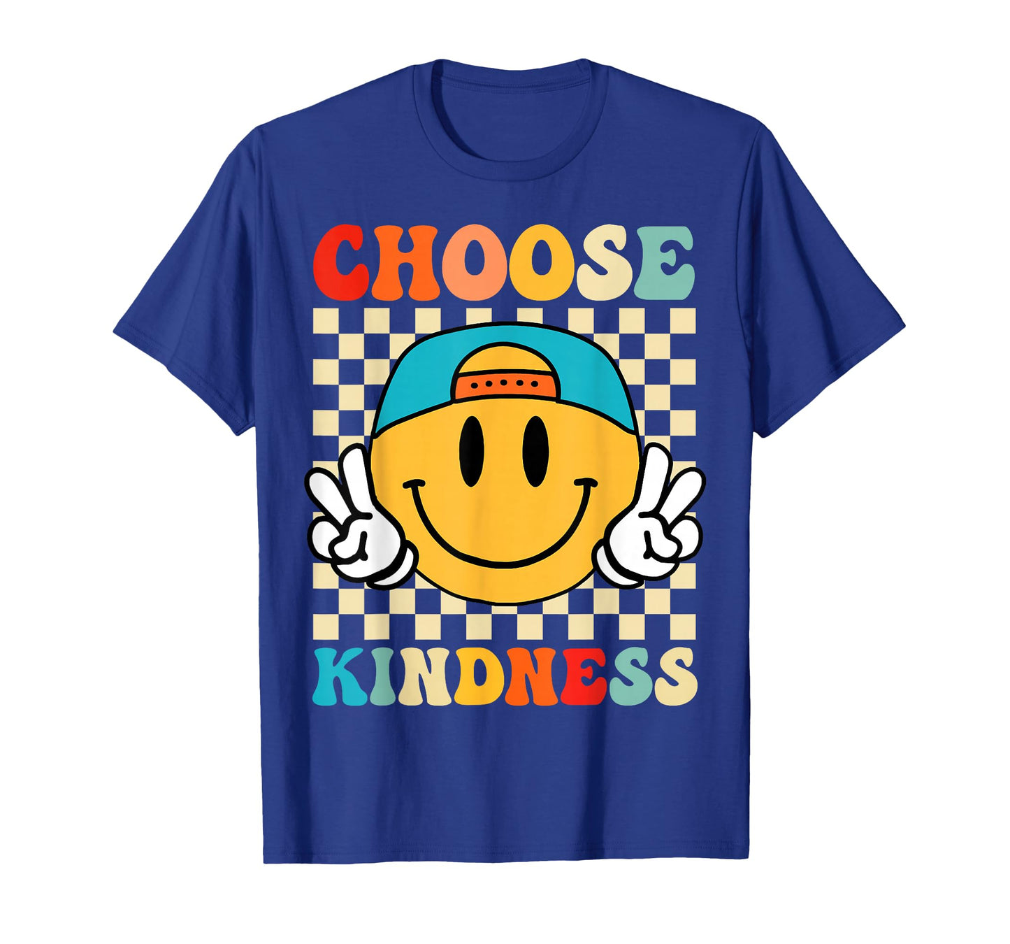Choose Kindness Retro Groovy Be Kind Inspirational Kids T-Shirt