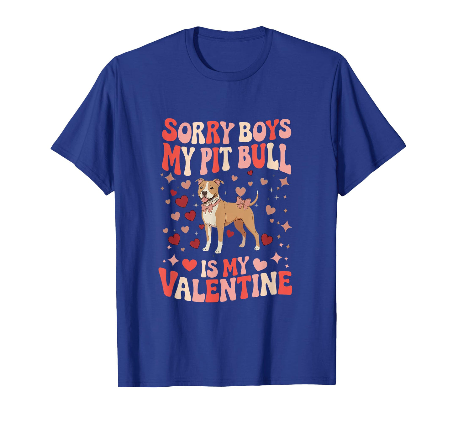 Sorry Pit Bull is My Valentine Joke Boys Funny Owner Kids T-Shirt