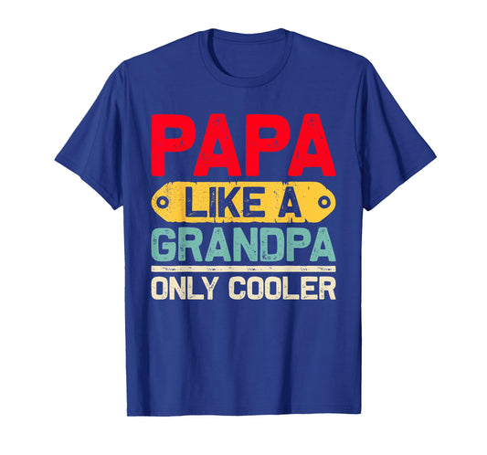 Papa Shirts for Men Grandpa Fathers Day Papa from Grandkids T-Shirt