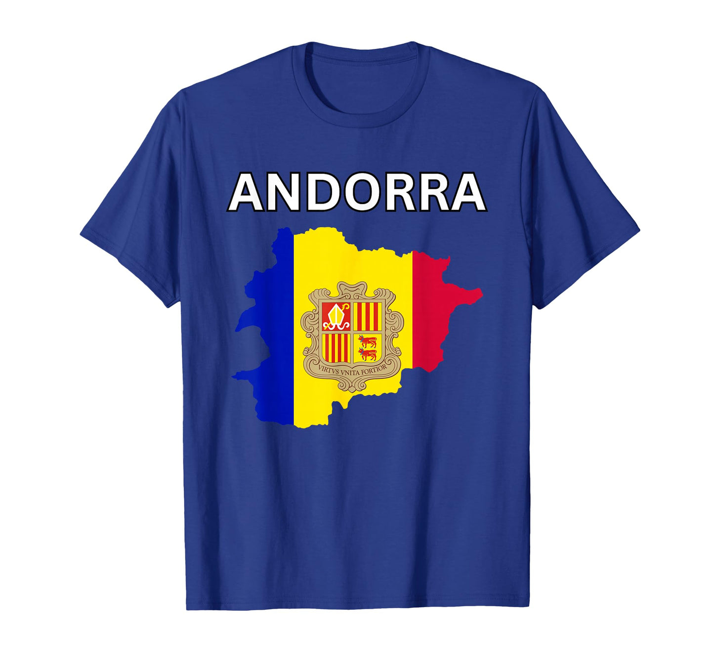 Andorra Flag Map T-Shirt