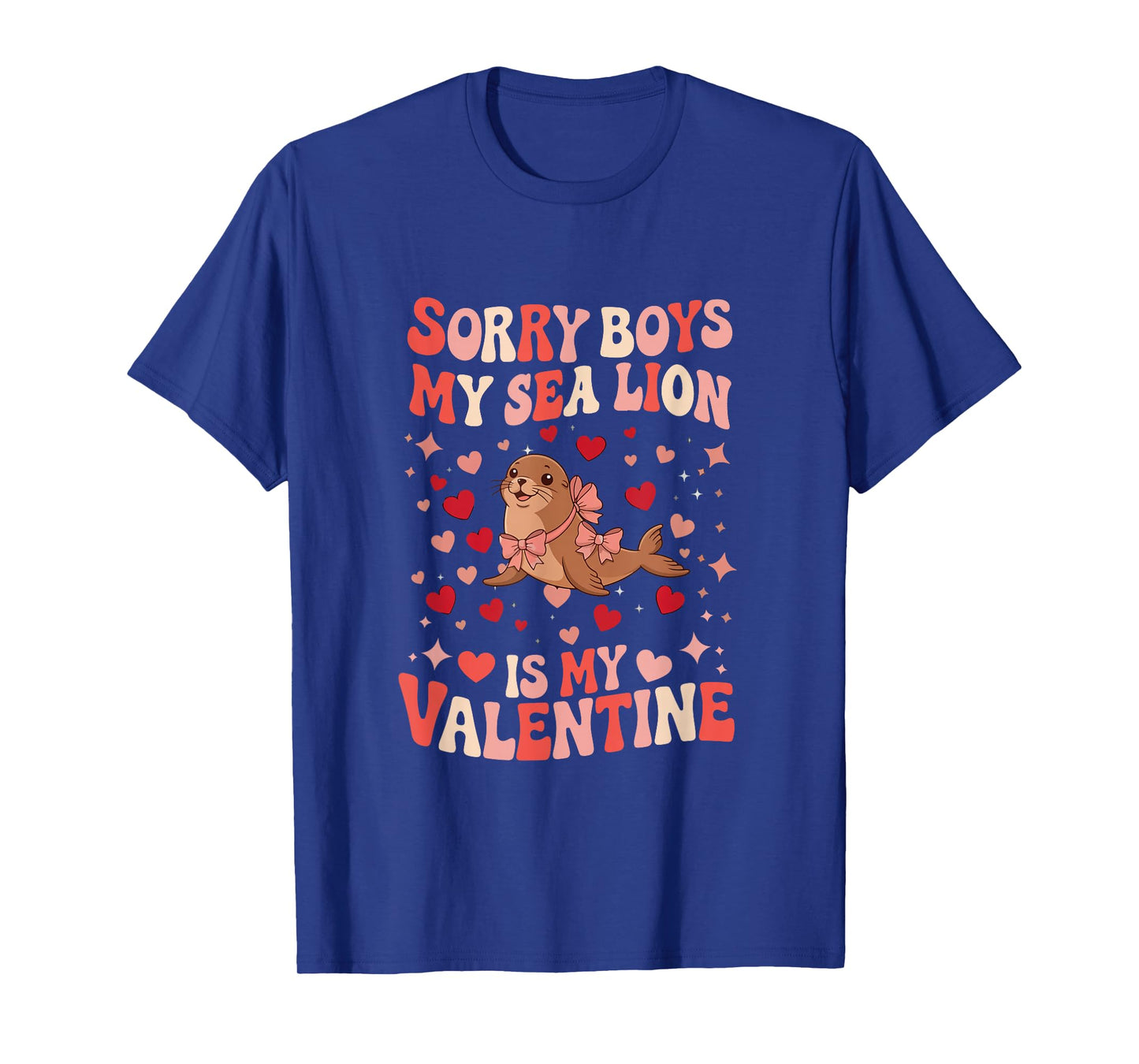 Sorry Sea Lion is My Valentine Joke Boys Cute Animal Lover T-Shirt