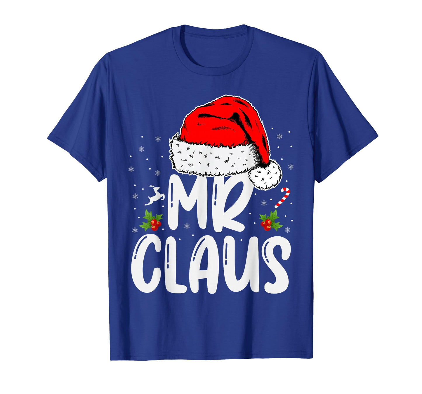 Mr and Mrs Claus Couples Matching Christmas Santa T-Shirt