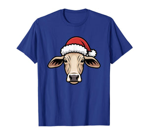 Brahman Cow Christmas Cattle Ugly Xmas Sweater Rancher T-Shirt