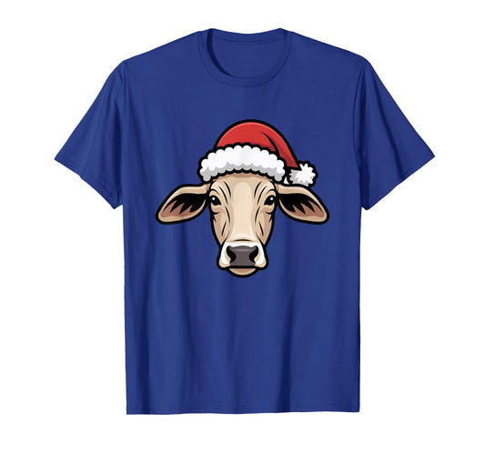 Brahman Cow Christmas Cattle Ugly Xmas Sweater Rancher T-Shirt