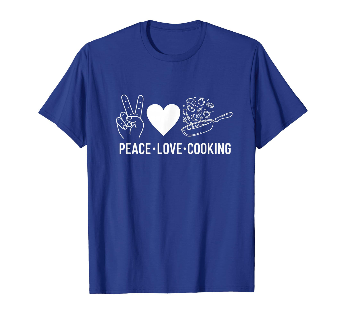 Peace, Love Cooking Retro Cooking Lover T-Shirt