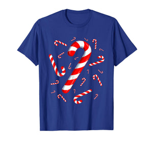 Christmas Candy Cane Santa Xmas Kids Toddler Youth Women Men T-Shirt