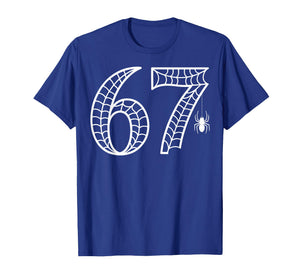 Halloween 67 Costume 6 7 Creepy Web Funny Matching Outfit T-Shirt