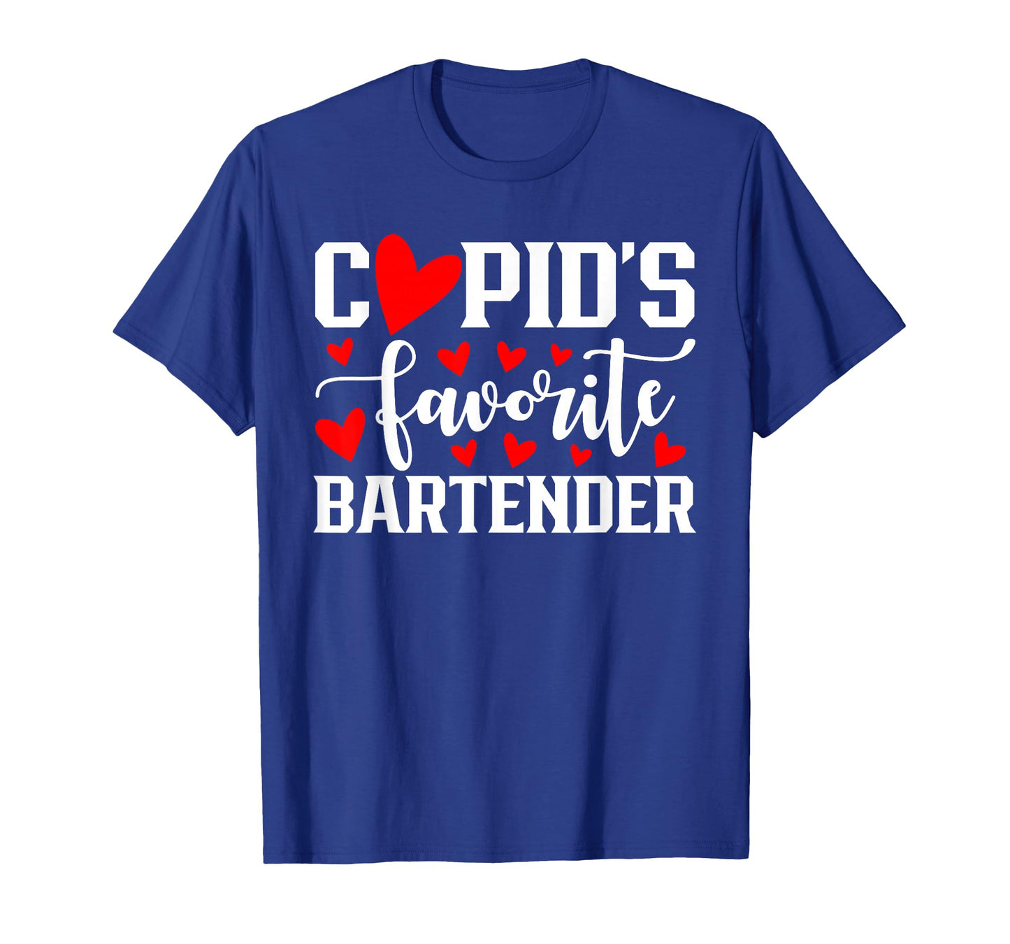 Cupid's Favorite Bartender Cute Heart Valentine's Day T-Shirt