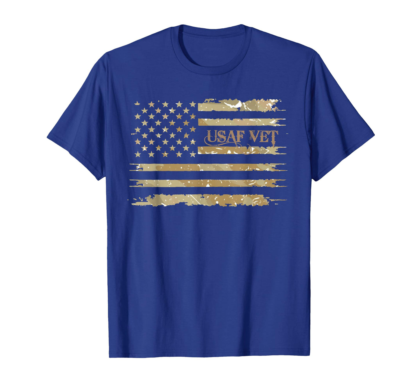 USAF Vet Air Force Veteran Military Service Desert Camo T-Shirt