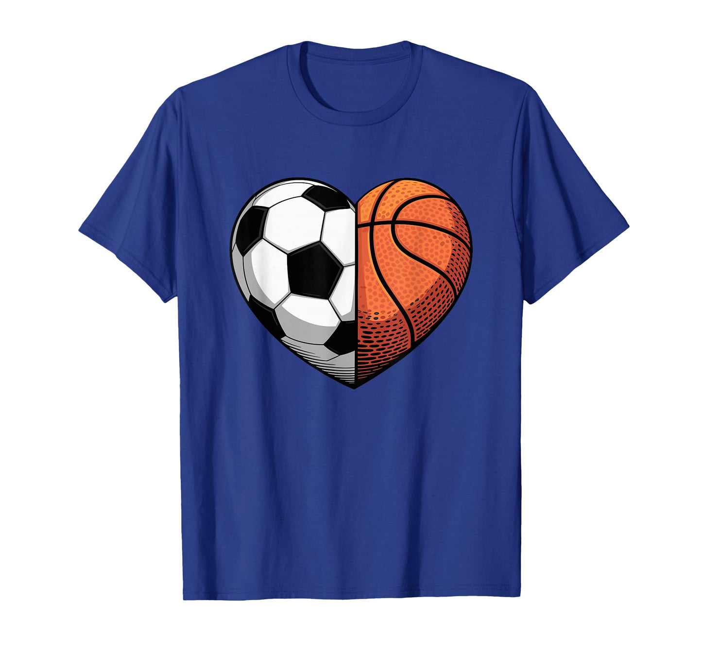 Soccer and Basketball Heart Sports T-Shirt