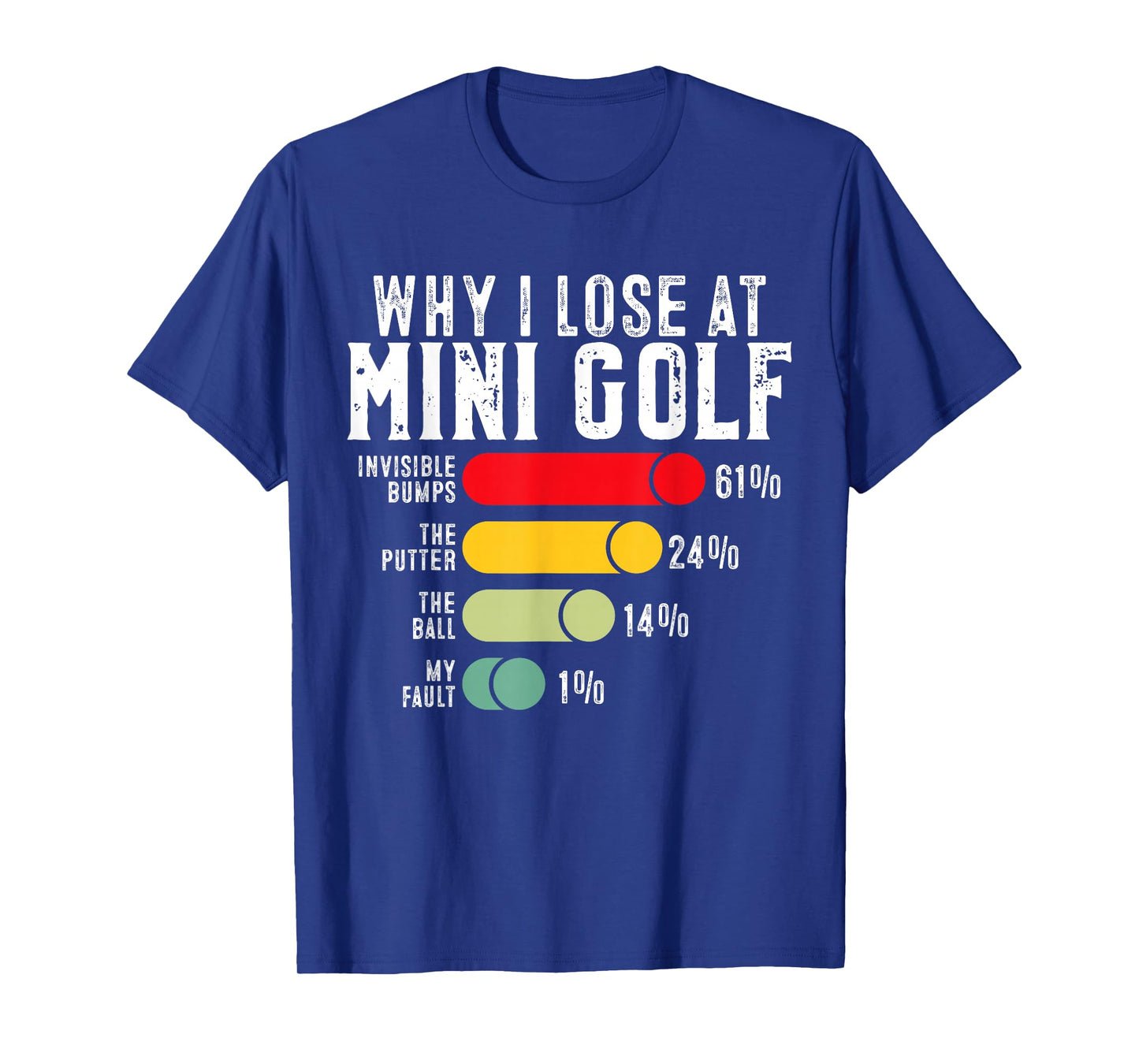 Why I Lose at Mini Golf Funny Mini Golf Playing T-Shirt