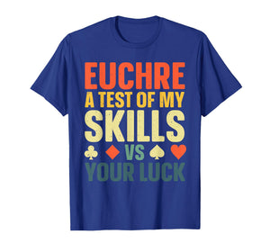 Funny Euchre Art for Men Women Euchre Partner Euchre Player T-Shirt