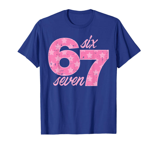 Six Seven 67 Meme Funny Meme 6 7 Costume Kids Girls Youth T-Shirt