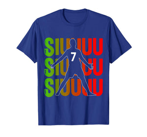 Siuuuu Funny Soccer Present for Soccer Lovers Fans Kids Boys T-Shirt