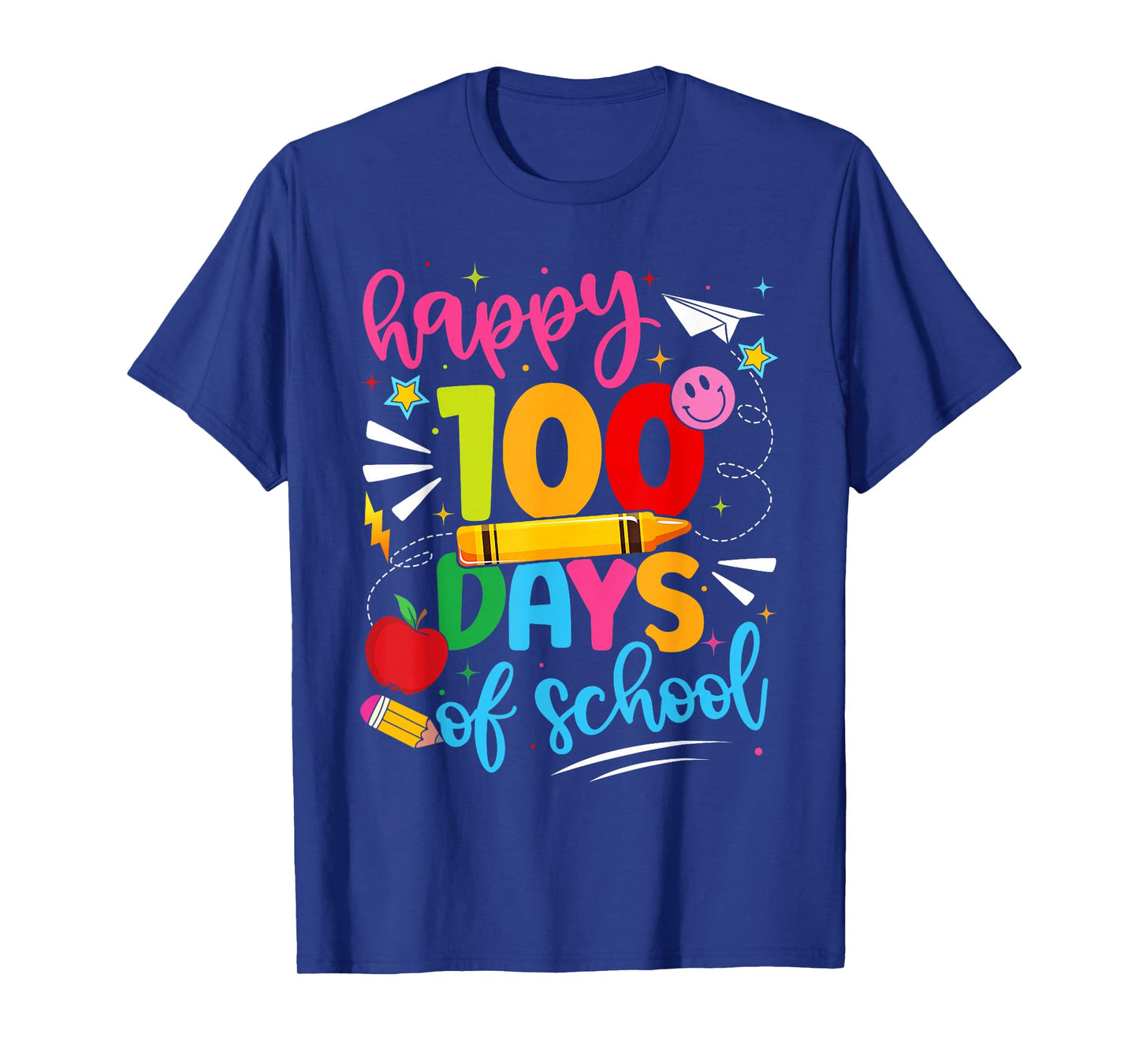 100th Day of School Happy 100 Days Teachers Boy Girl Kid T-Shirt