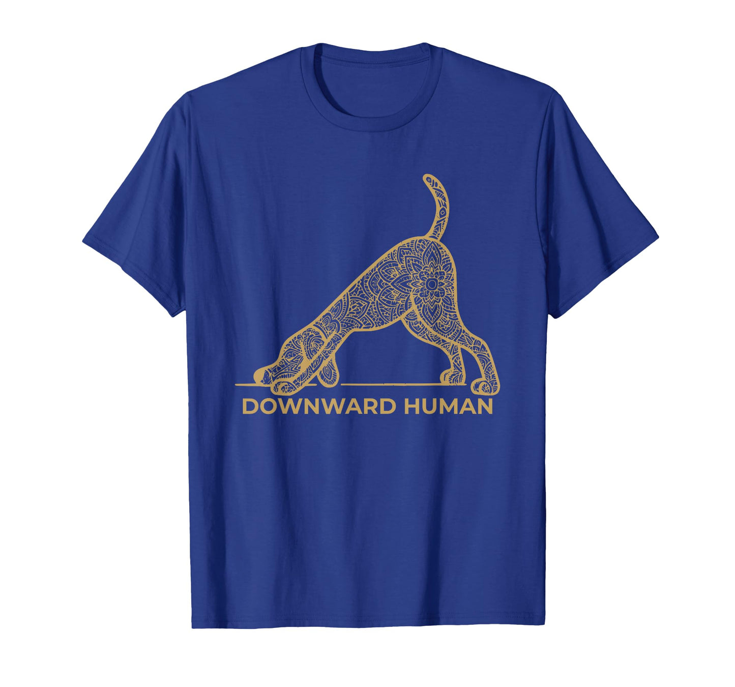 Downward Human – Mandala Dog Yoga Pose Yoga Dog Lover T-Shirt
