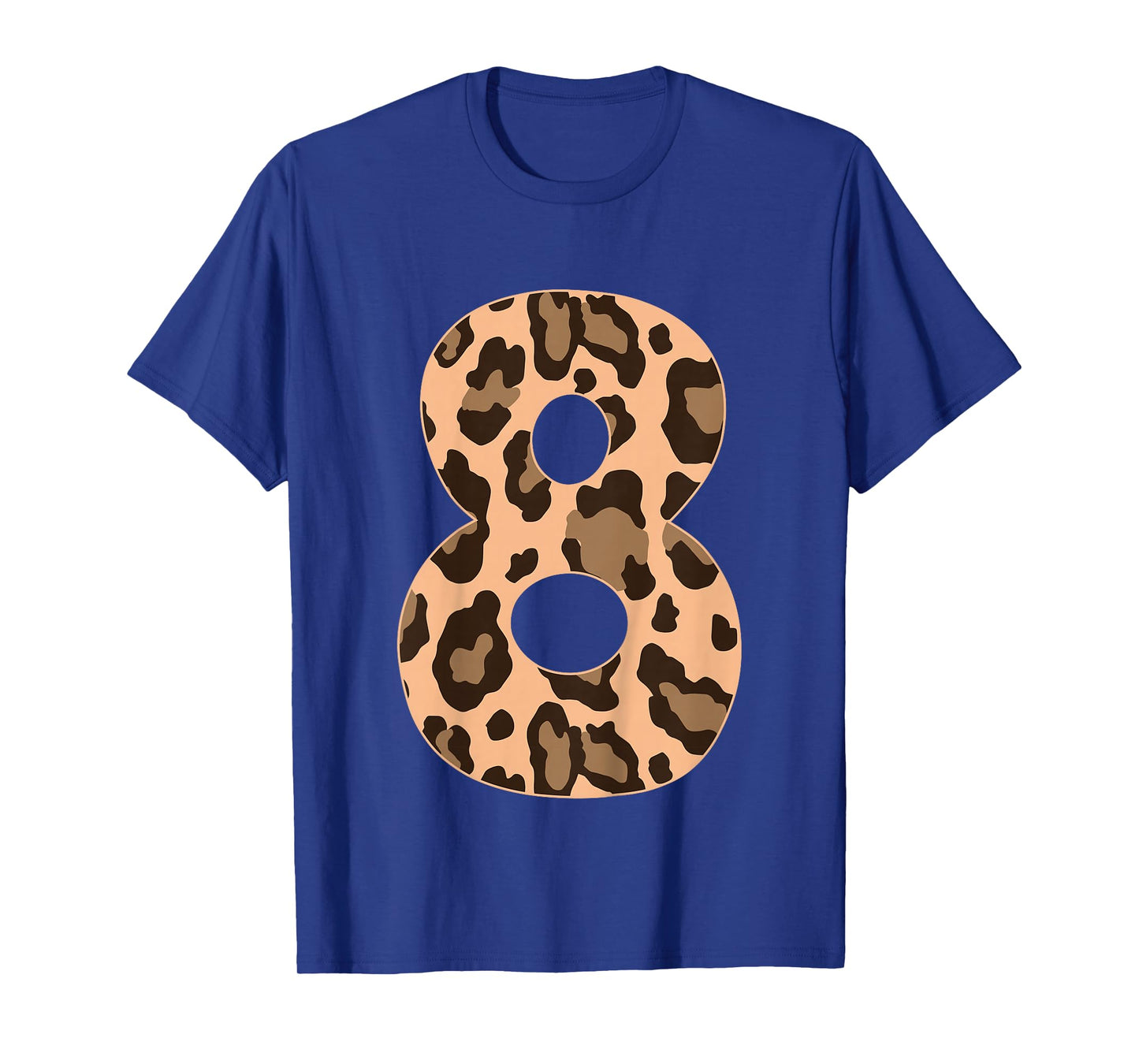 Cheetah Kids 8 Year Old Girl Cheetah Print 8th Birthday T-Shirt