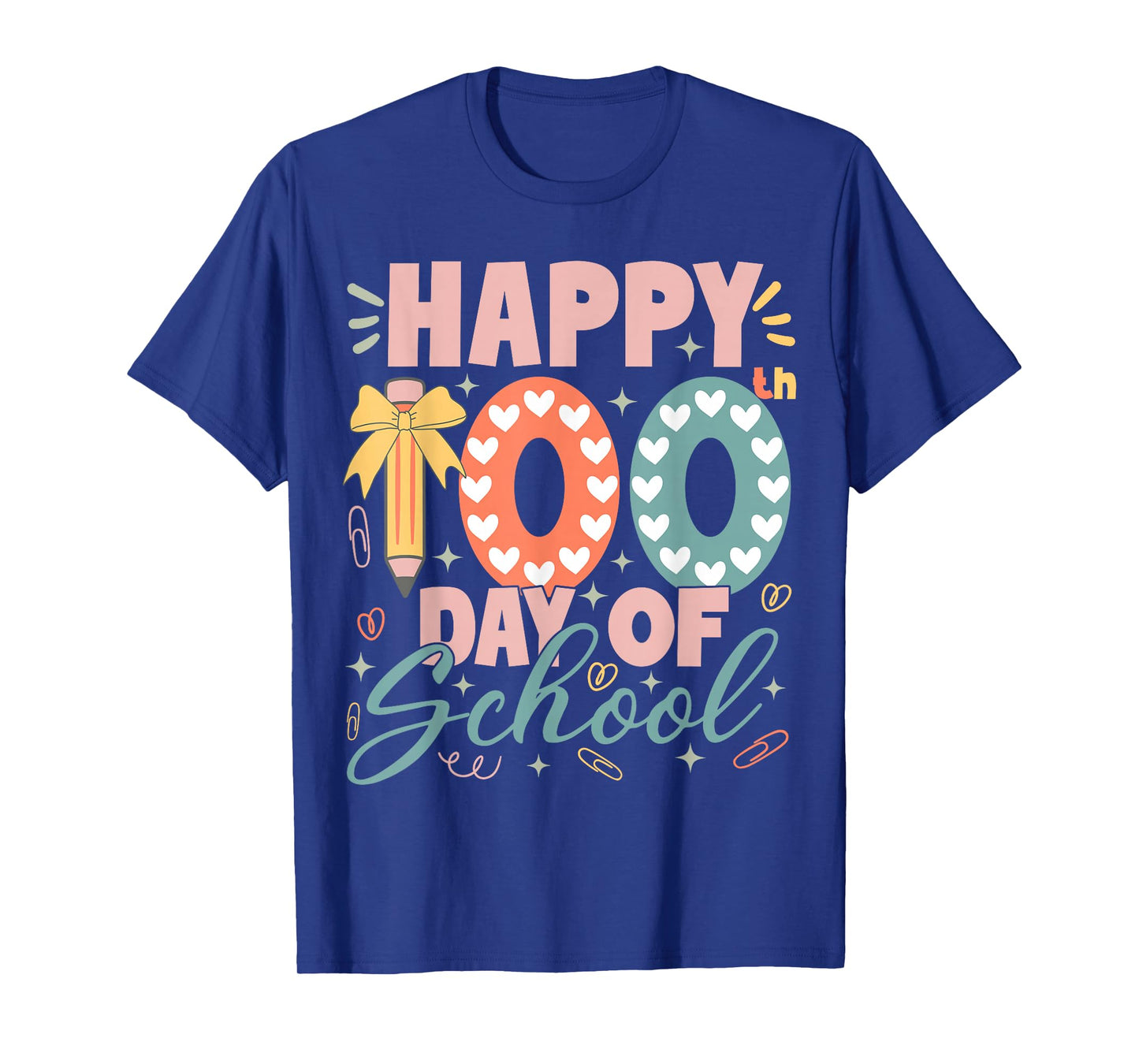 Happy 100th Day of School Teacher Student 100 Days of School T-Shirt