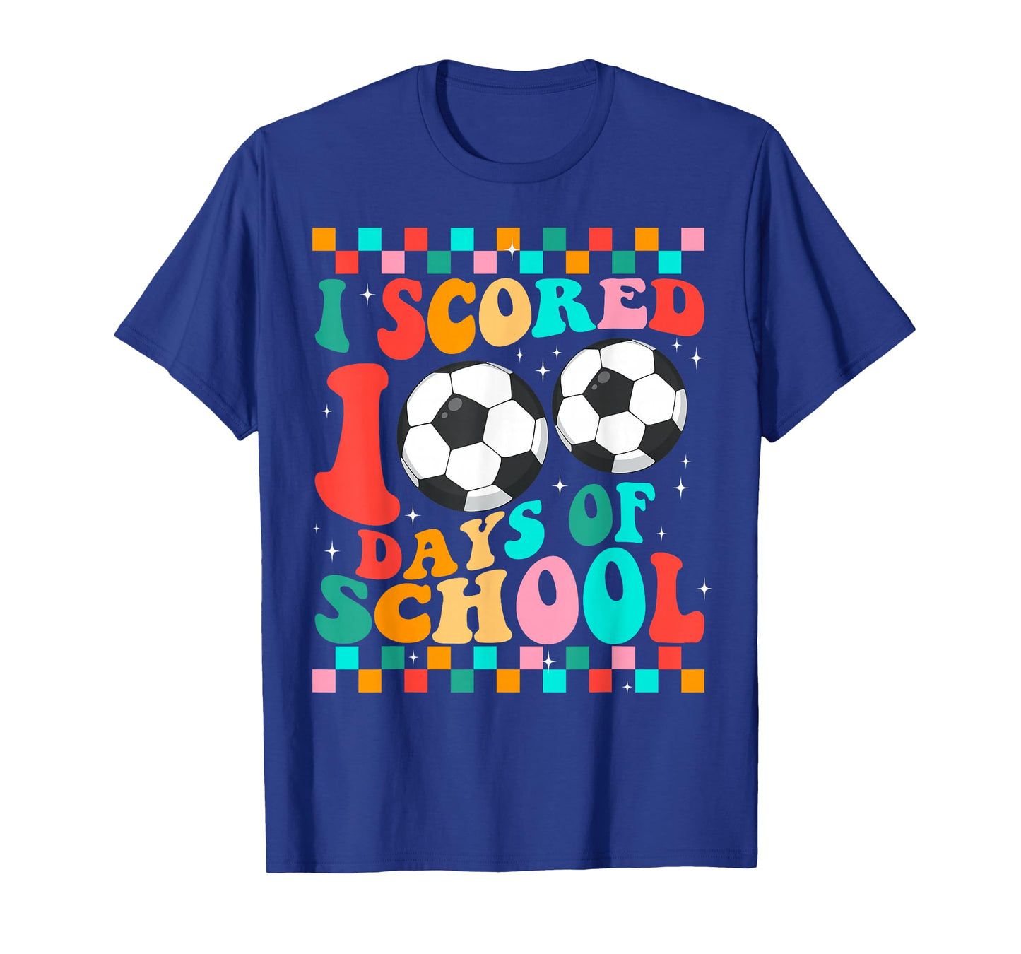 I Scored 100 Days of School Soccer Kids Student Teacher T-Shirt