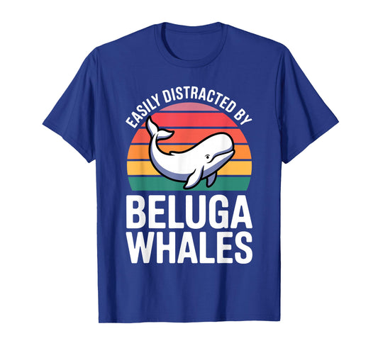 Funny Beluga Whale Design for Men Women Beluga Whale Lover T-Shirt
