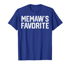 Memaw’S Favorite Funny Grandparent Grandchild Vintage Humor T-Shirt