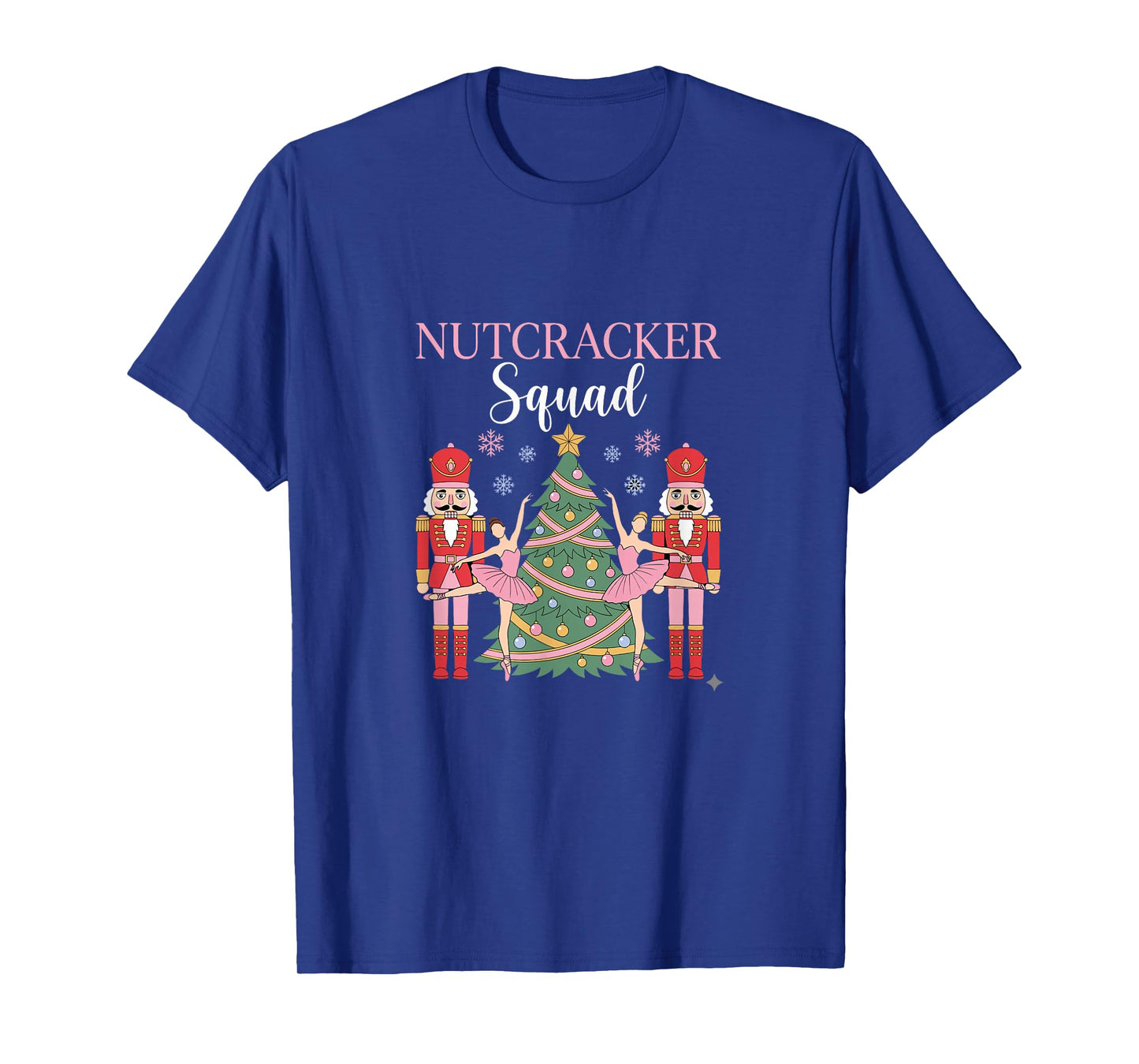 Nutcracker Ballet Christmas Ballerina Pink Dance Squad T-Shirt