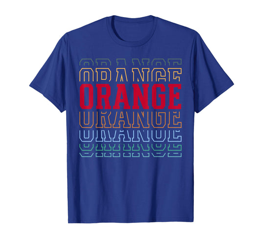 Orange Layered Text Costume Fruit Lover T-Shirt