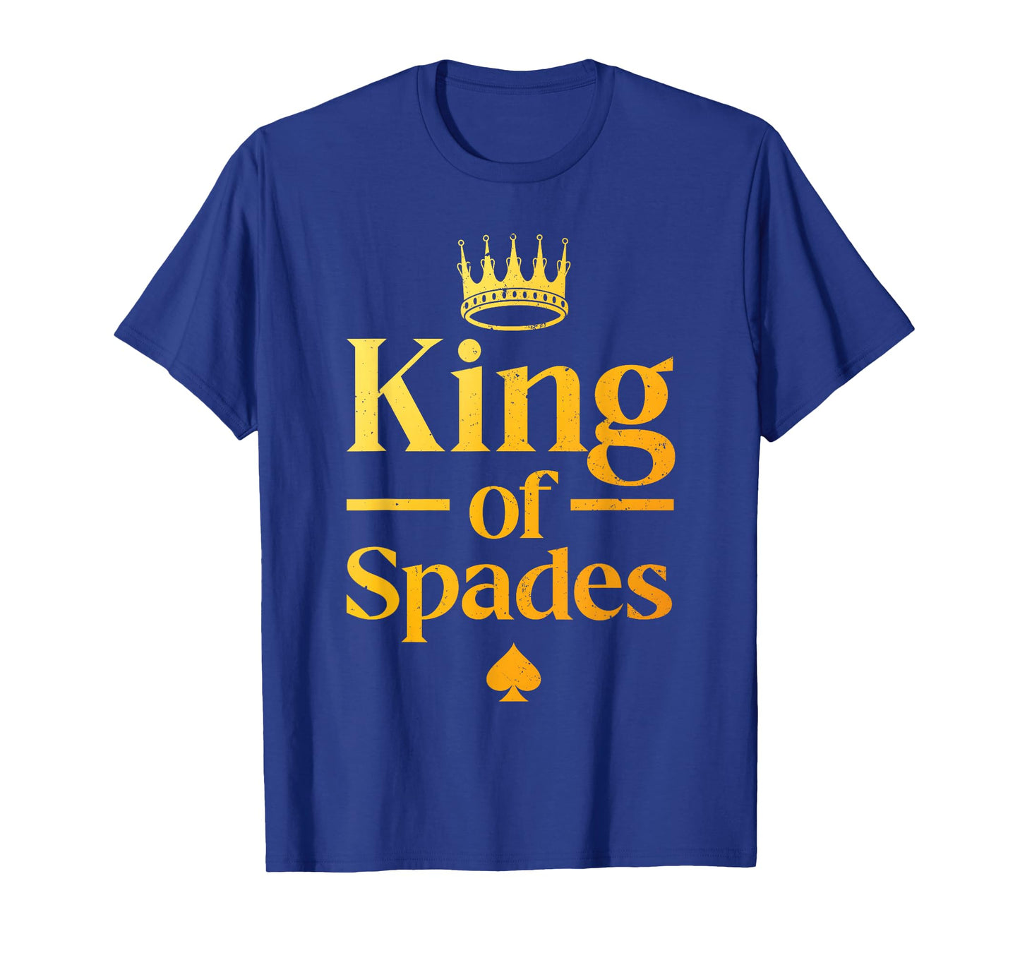 Cool King of Spades Art for Men Dad Card Game Spades Player T-Shirt