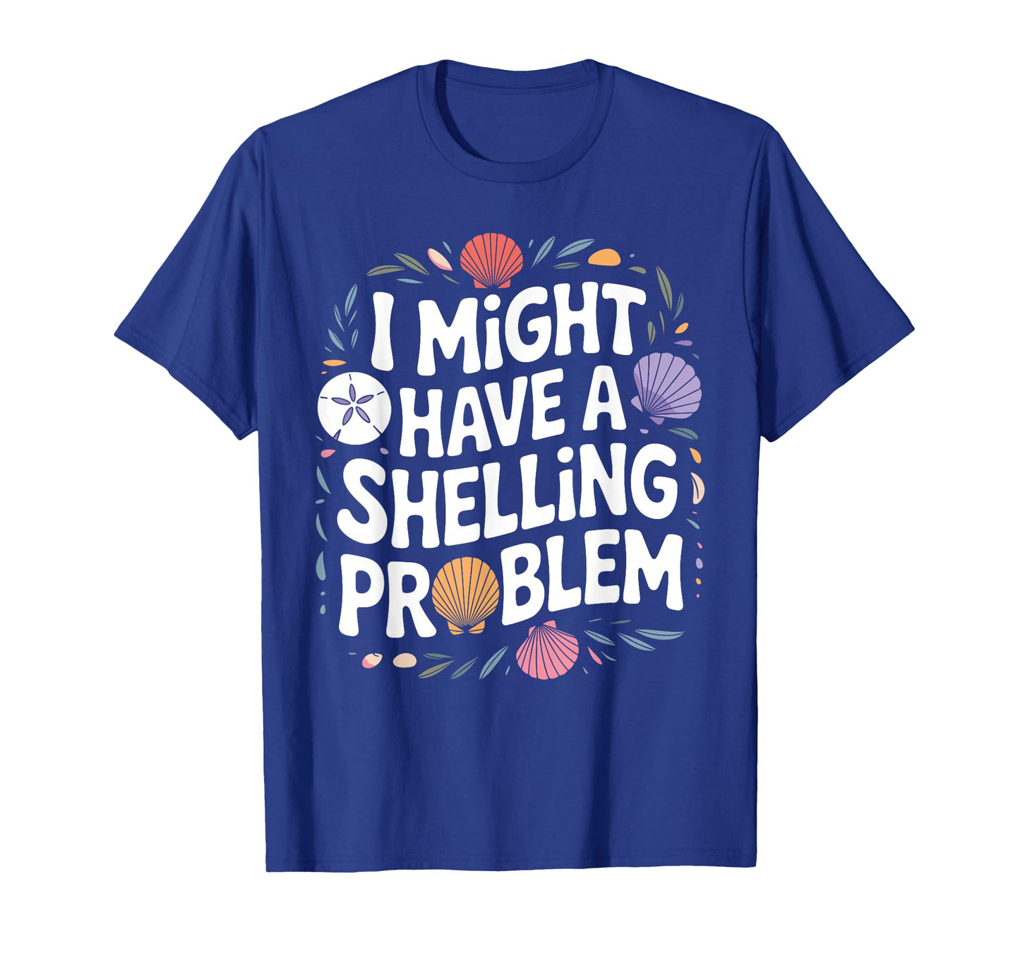 Funny Seashell Art for Men Women Sea Shell Ocean Shelling T-Shirt