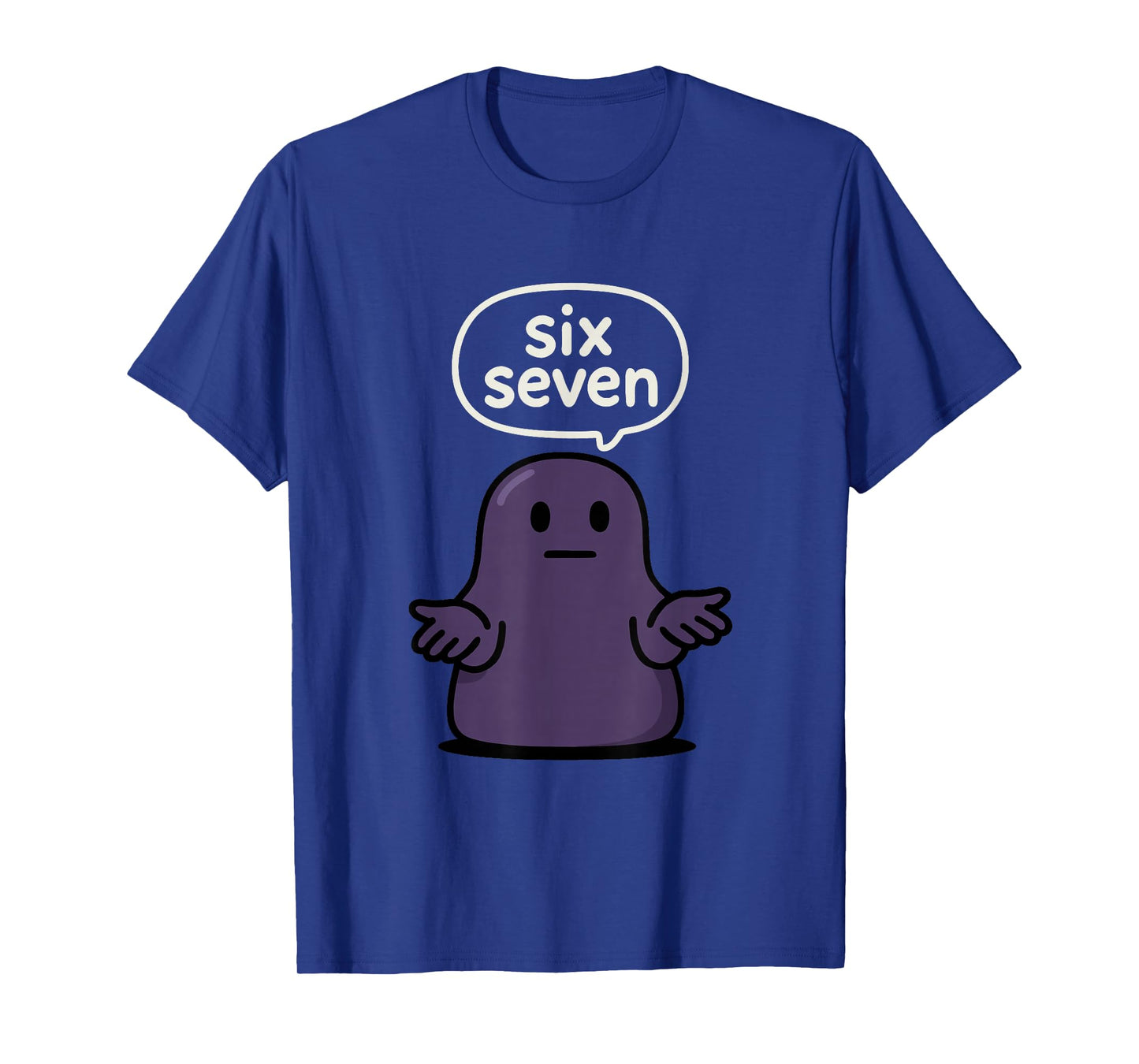 67 Six Seven 6-7 Midnight Blob Slime - Kid Brainrot Meme T-Shirt
