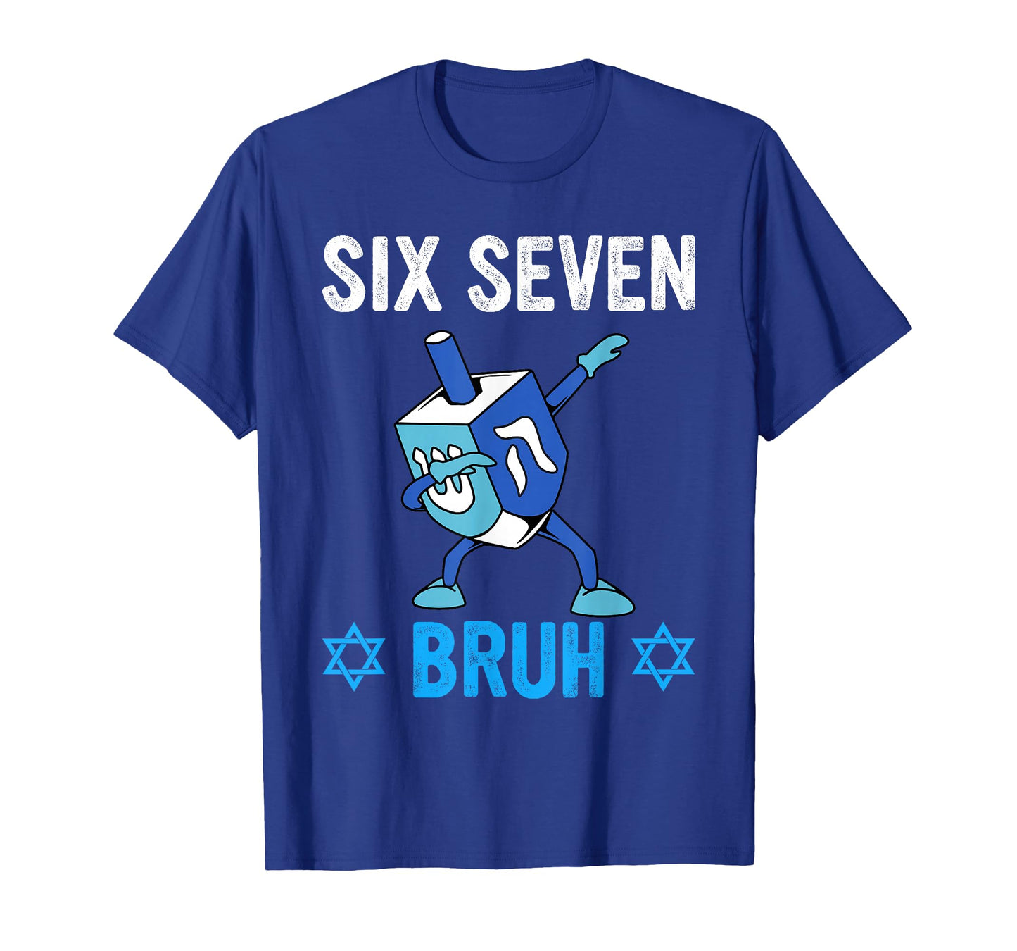 Six Seven Bruh 67 Hanukkah Chanukah Dreidel Dabbing 6 7 Meme T-Shirt