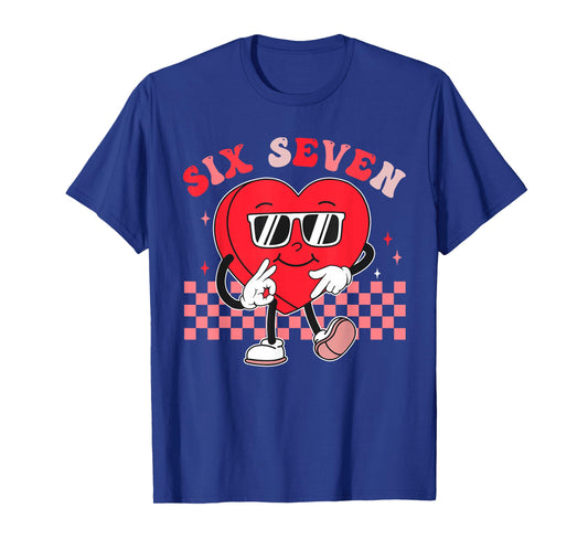 Six Seven 67 Meme Cool Valentine’s for Teens Boys Girls Kids T-Shirt