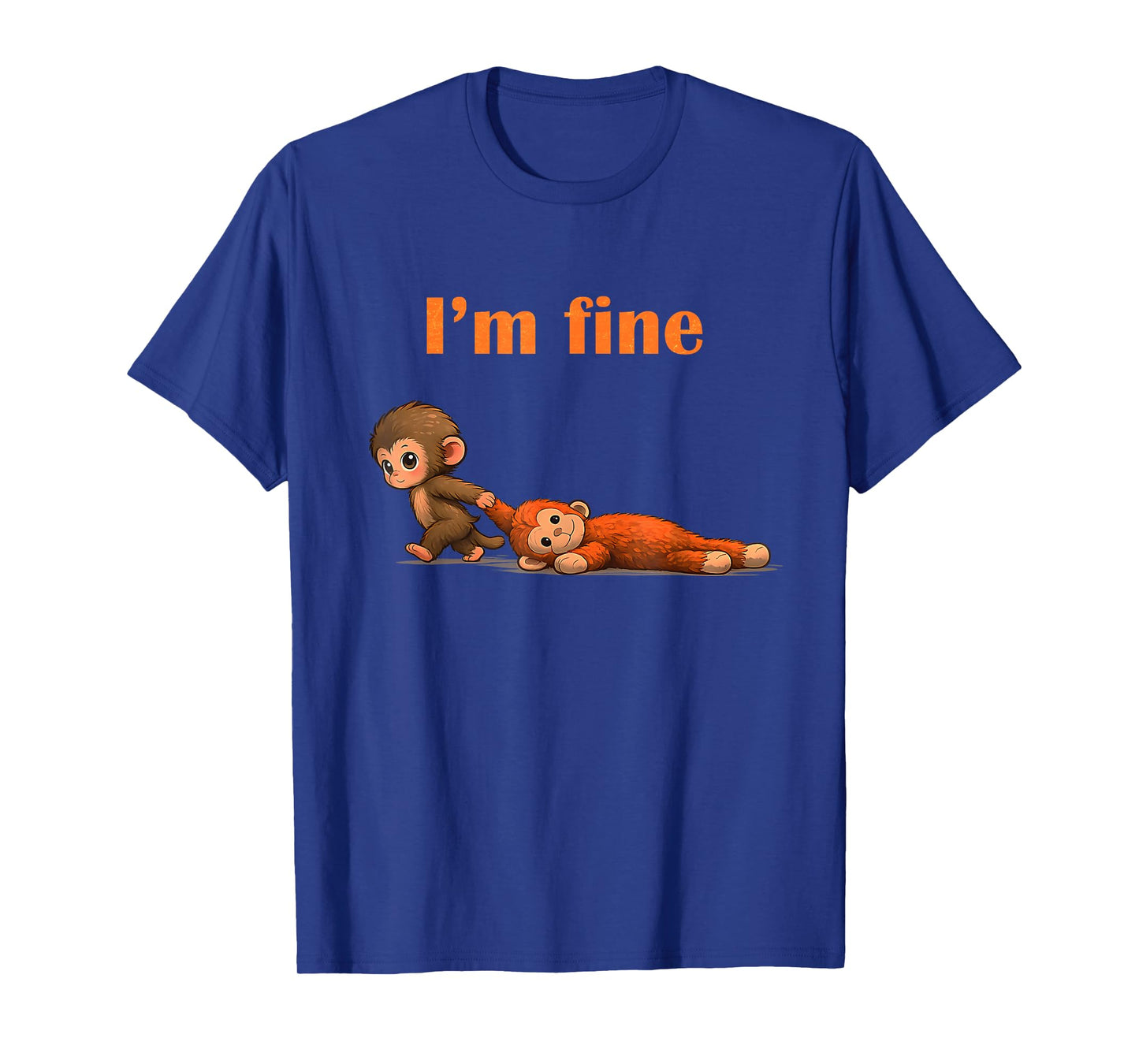 Punch The Monkey Cuddling Stuffed Animal Meme Viral Internet T-Shirt