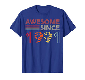 35 Birthday Decorations Men 35yr Awesome 1991 35th Birthday T-Shirt