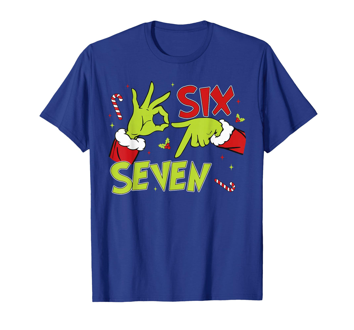 Mens Women Christmas Six Seven Funny Meme 67 Matching Family T-Shirt