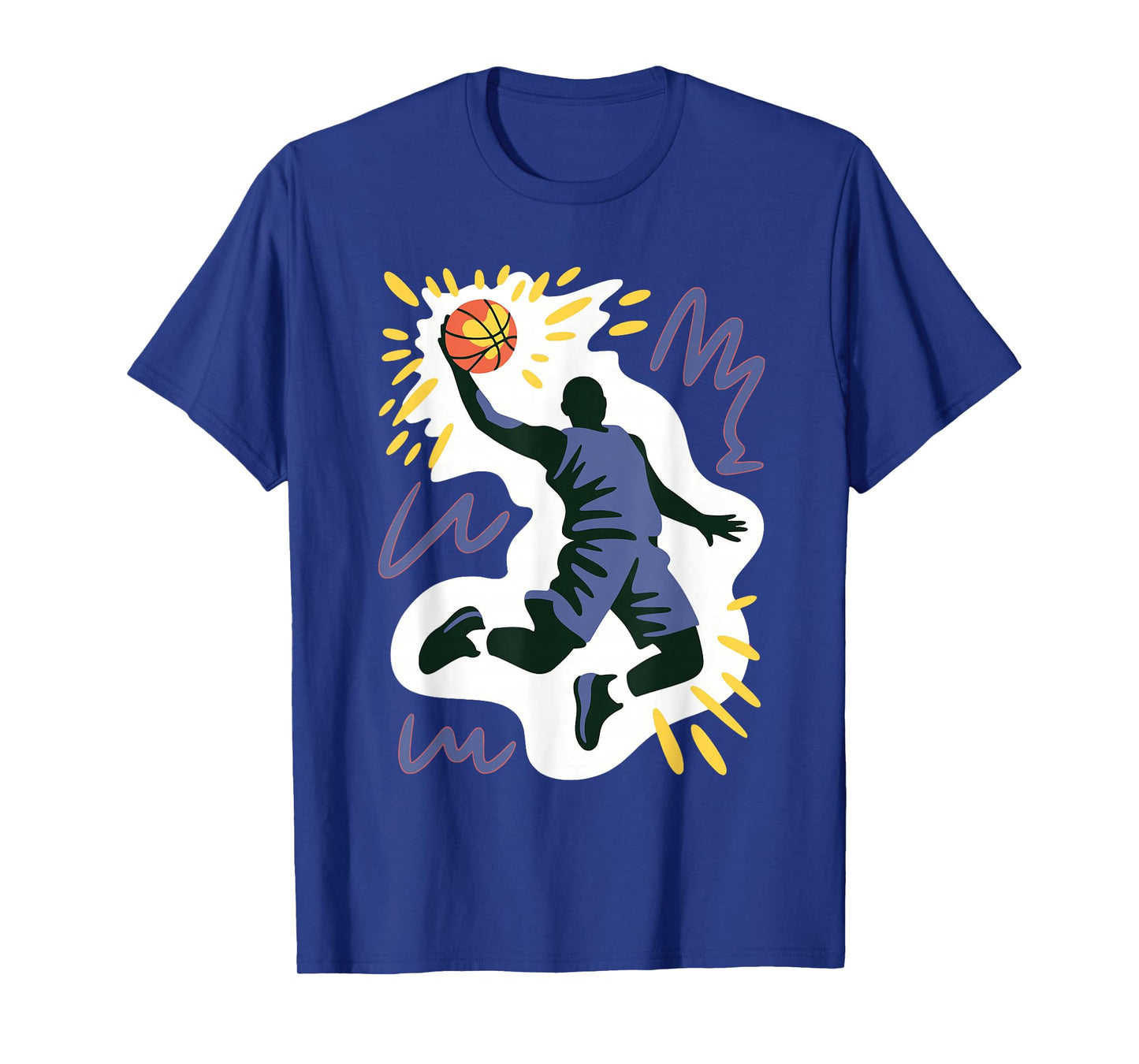 Doodle Art Basketball Dunking Sports Men Boys Kids Youth T-Shirt