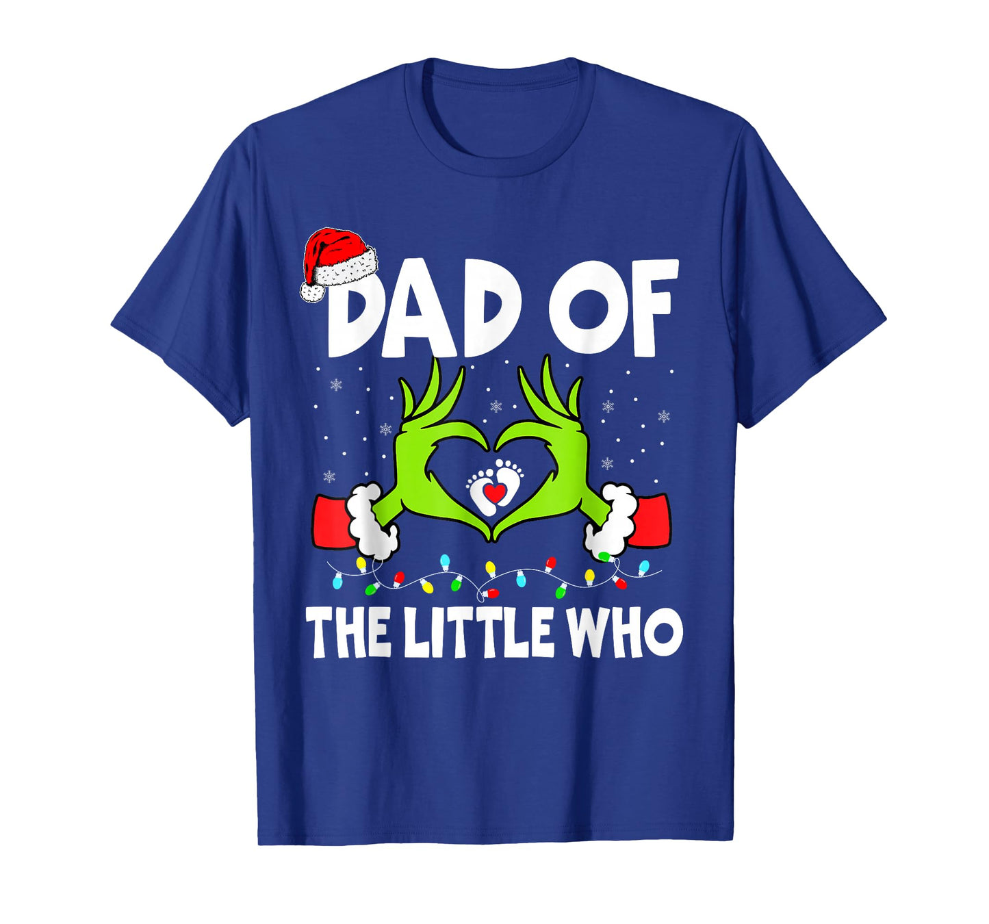 Dad of The Little Who Funny Christmas Pregnancy Announcement T-Shirt