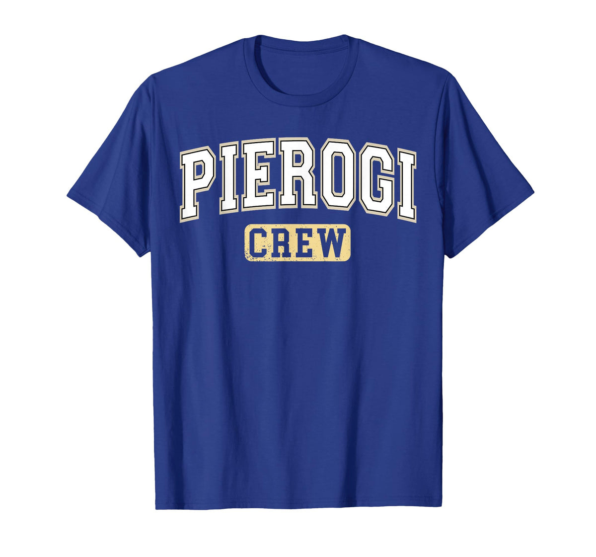 Pierogi Crew Polish Food Varsity Letters T-Shirt