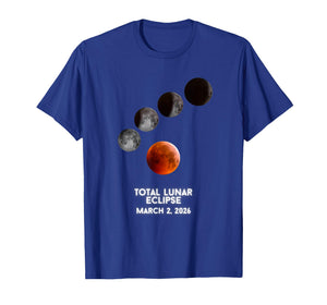 Lunar Red Moon Eclipse March 2nd 2026 Family Men Women Kids T-Shirt