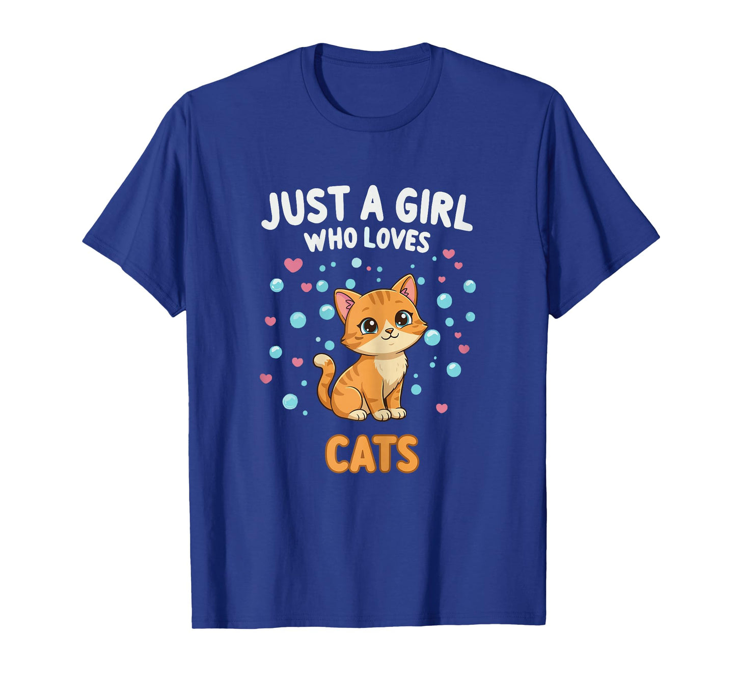 Kawaii Cat Just A Girl Who Loves Cats Shirts for Girls T-Shirt