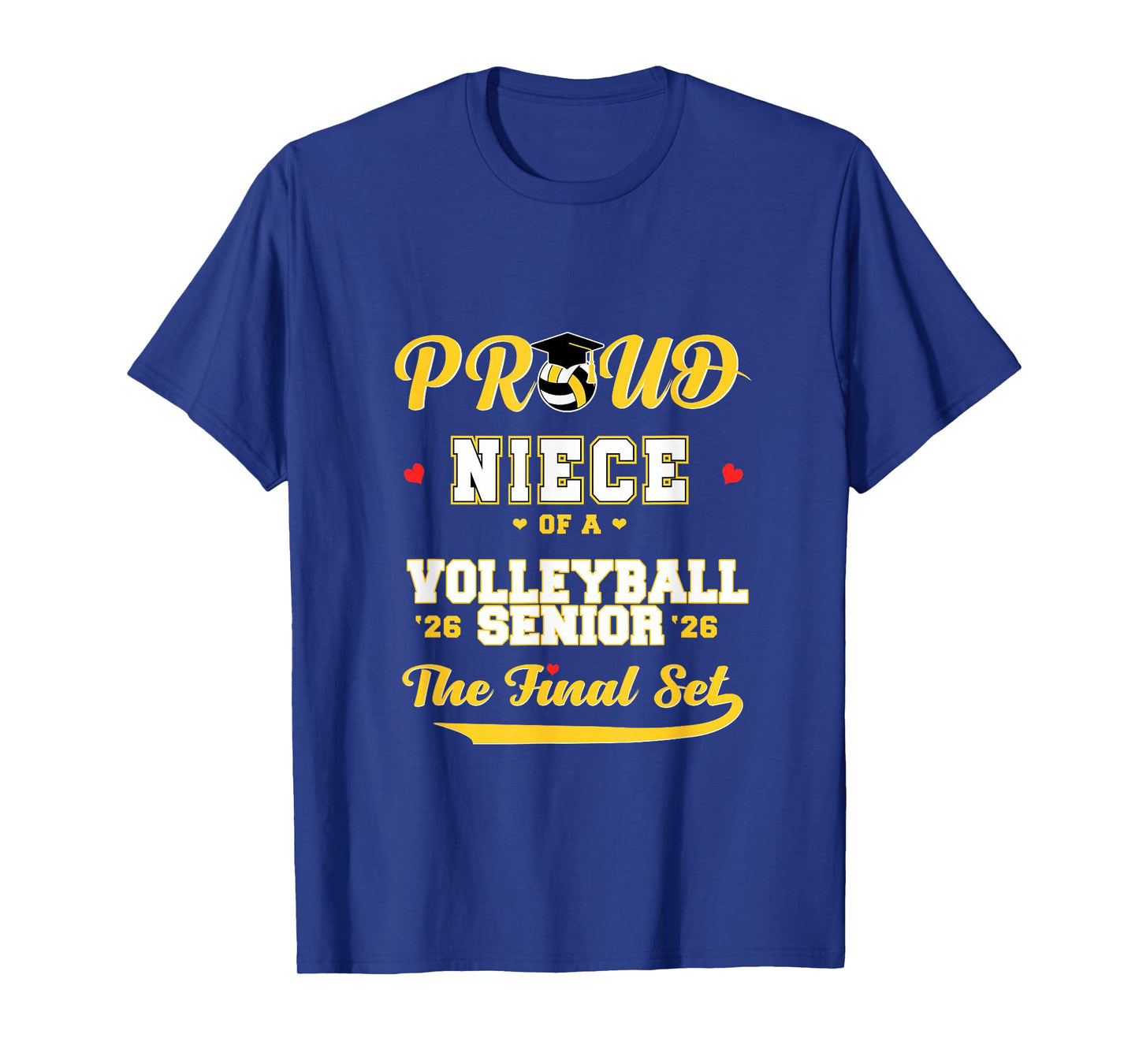 Cool Family '26 Graduation Volleyball Player Niece T-Shirt