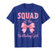 Squad of Birthday Girl Coquette Bow Party Family Matching T-Shirt