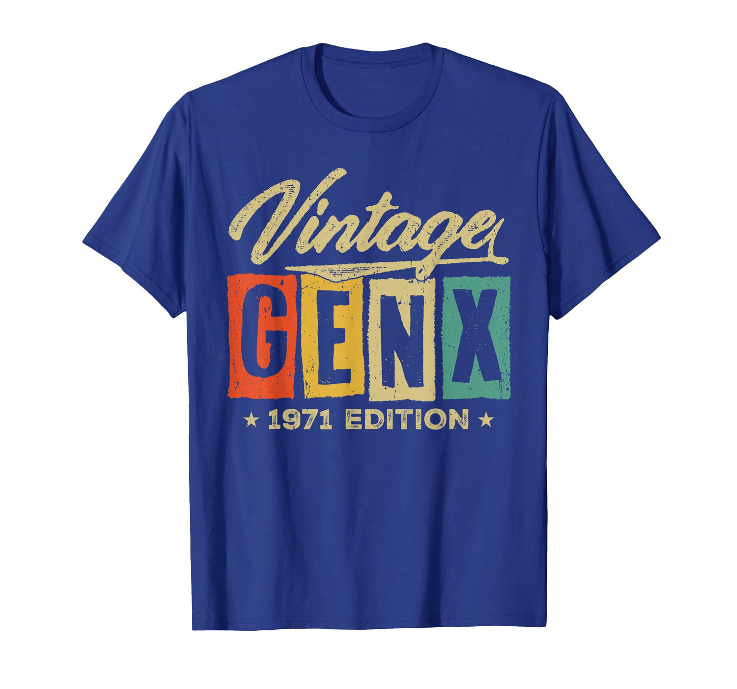 Retro Vintage Gen X 1971 Edition 55 Years Old 55th Birthday T-Shirt