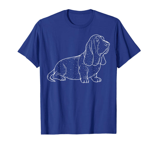 Basset Hound Illustration T-Shirt
