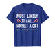 Most Likely to Christmas Xmas Pajamas Funny Matching Family T-Shirt